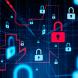 Des cadenas rouges et bleus symbolisant la cybersécurité