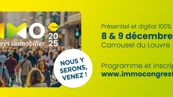 Affiche du salon IMMO Congrès FNAIM 2025