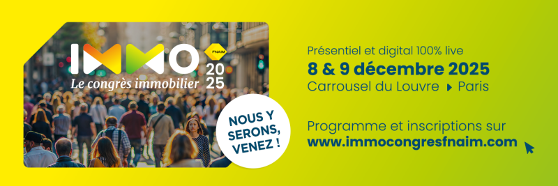 Affiche du salon IMMO Congrès FNAIM 2025