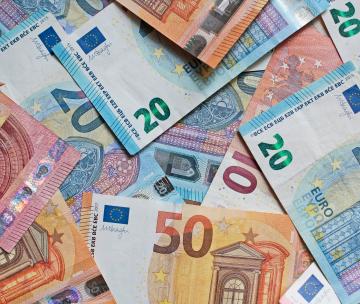 Des billets de banque en euros